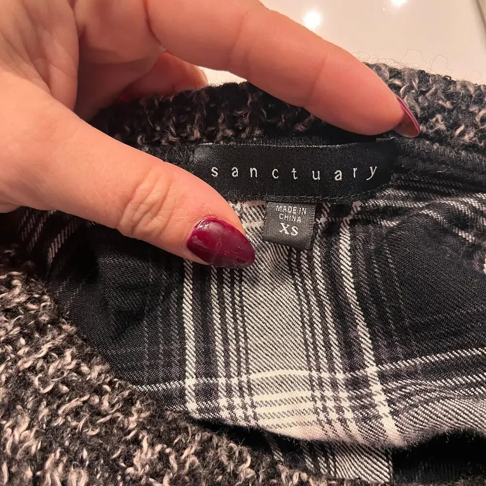 Sanctuary Marbled Crew Neckline Pullover Knit Sweater Size XS - Picture 3 of 7